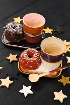 HKLIVING 70s ceramics: Small trays, mojave (set of 2)