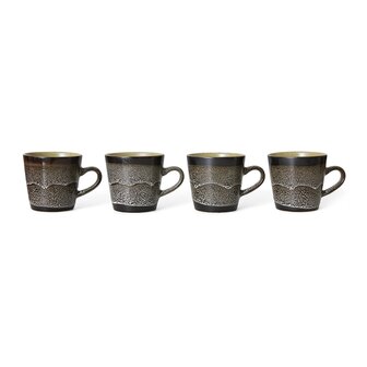 HKLIVING 70s ceramics americano mug, rock on