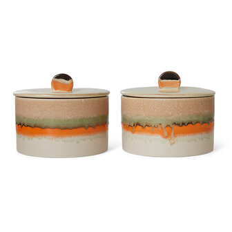 HKLIVING 70s ceramics: cookie jar, burst