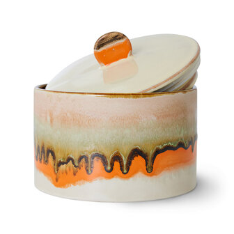 HKLIVING 70s ceramics: cookie jar, burst