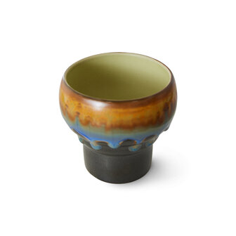 HKLIVING 70s ceramics: lungo mugsm, merge (set of 2)
