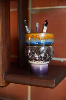 HKLIVING 70s ceramics: lungo mugsm, merge (set of 2)
