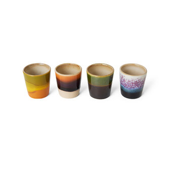 HKLIVING 70s ceramics: egg cups, island (set of 4)
