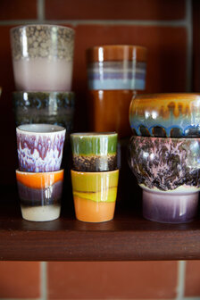 HKLIVING 70s ceramics: egg cups, island (set of 4)