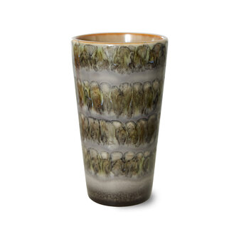 HKLIVING 70s ceramics: latte mugs, fern