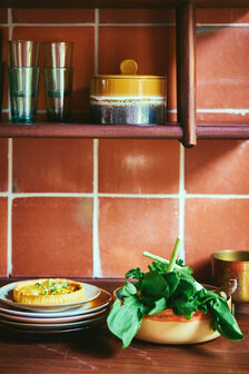HKLIVING 70s ceramics: salad bowl, shore