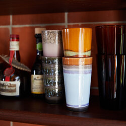 HKLIVING 70s ceramics: latte mugs, haze