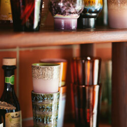 HKLIVING 70s ceramics: latte mugs, haze