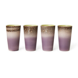 HKLIVING 70s ceramics: latte mugs, haze