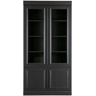 WOOOD Premium Organize vitrinekast 44cm grenen matzwart 