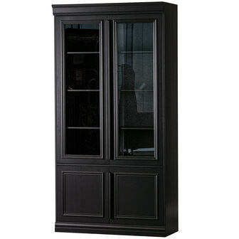 WOOOD Premium Organize vitrinekast 44cm grenen matzwart 