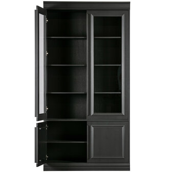 WOOOD Premium Organize vitrinekast 44cm grenen matzwart 