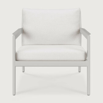 Ethnicraft Jack Outdoor Lounge Chair Aluminium Off White