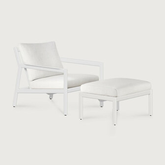 Ethnicraft Jack Outdoor Lounge Chair Aluminium Off White