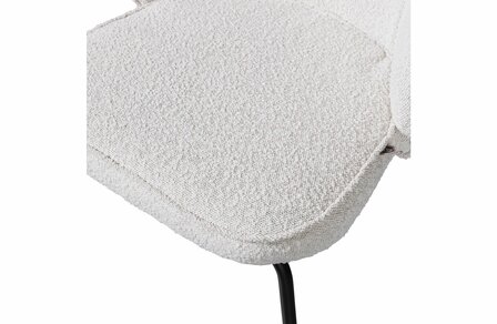 WOOOD Essentials Admit eetkamerstoel Boucl&eacute; Naturel