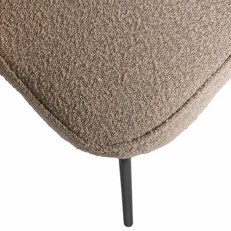 WOOOD Essentials Admit eetkamerstoel Boucl&eacute; Beige