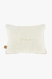 ZUSSS KUSSEN I LIKE YOU EN HARTJES 35X25CM PEPER EN ZOUT/GOUD