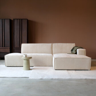 Pepp Interiors Enzo Bank Chaise Longue Rechts In Standaard Stof Melody 13