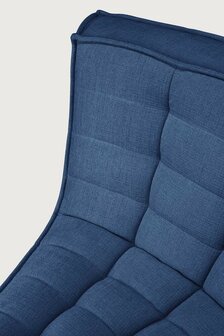 Ethnicraft N701 Modular Sofa Blauw 45&deg; Ronde Hoek