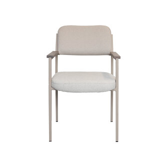 NOGA eetkamerstoel Levi taupe frame / duo stoffering