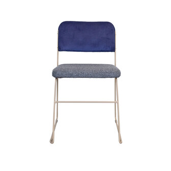 NOGA lima eetkamerstoel taupe frame / duo stoffering