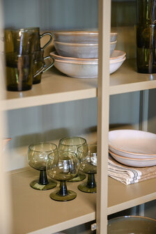 WOOOD Premium Exhibit vitrinekast metaal khaki