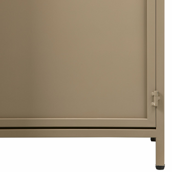 WOOOD Premium Exhibit vitrinekast metaal khaki