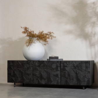 WOOOD Premium Counter TV Meubel Mango Zwart