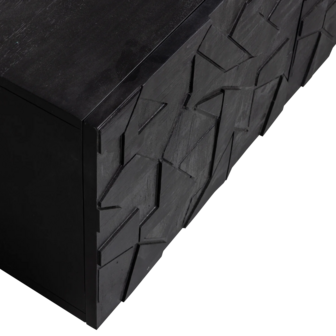 WOOOD Premium Counter TV Meubel Mango Zwart