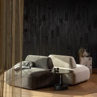 Woood Sterck Fauteuil Met Verplaatsbare Rugleuning Charcoal