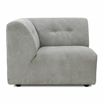 HKLIVING Vint Couch Element Left Corduroy Rib, Cream