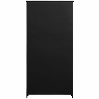 WOOOD Premium Exhibit XL 2 deurs vitrinekast metaal zwart 