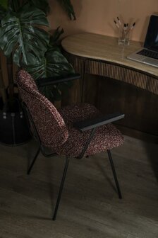 Eleonora Stoel Jon Met Armleuning - Rood Maywood