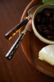 HKLIVING Cheese knives havana, (set of 3)