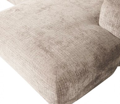 WOOOD Premium Cloud hoekbank Chenille Naturel Rechts
