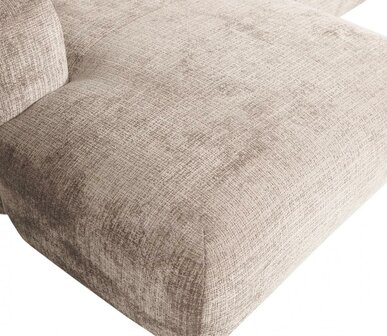 WOOOD Premium Cloud hoekbank Chenille Naturel Links