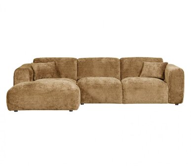 WOOOD Premium Cloud Chaise Longue Chenille Honinggeel Links