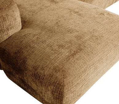 WOOOD Premium Cloud Chaise Longue Chenille Honinggeel Links