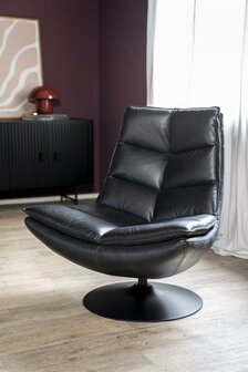 Eleonora Fauteuil Sven Zwart Boho Leder