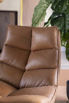 Eleonora Fauteuil Sven Cognac Boho Leder