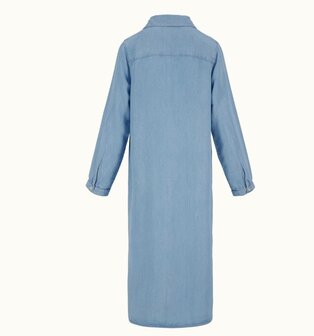 Zusss doorknoopjurk in denim