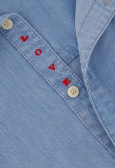 Zusss doorknoopjurk in denim