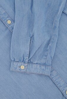 Zusss doorknoopjurk in denim