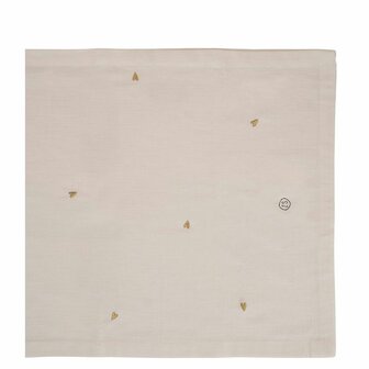 Zusss tafelloper hartjes goud 50x300cm