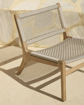 Ethnicraft Jack Woven outdoor loungestoel