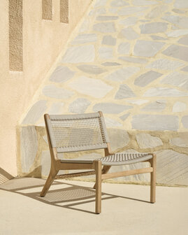 Ethnicraft Jack Woven outdoor loungestoel