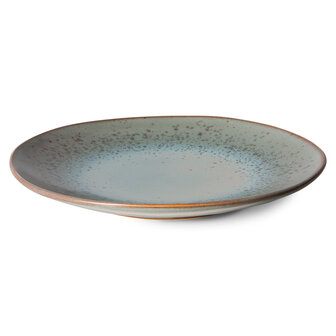 HKLIVING 70s ceramics dinner plates, mineral (set of 2)
