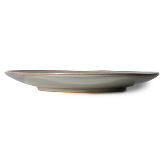 HKLIVING 70s ceramics dinner plates, mineral (set of 2)