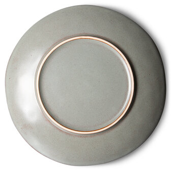 HKLIVING 70s ceramics dinner plates, mineral (set of 2)