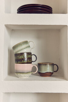 HKLIVING 70s ceramics: tea cup, nova (set of 2)